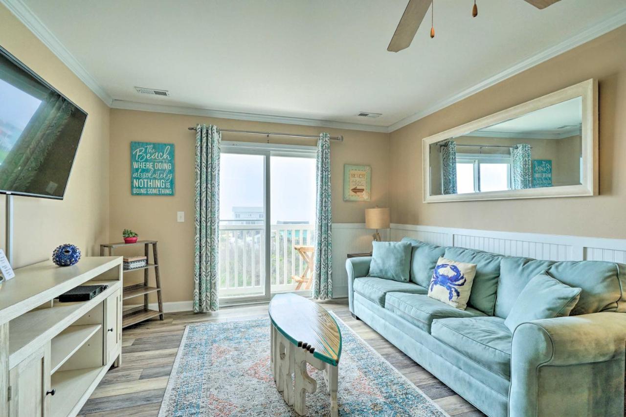 Ocean-View Oak Island Condo, 1 Block To Beach! Eksteriør bilde