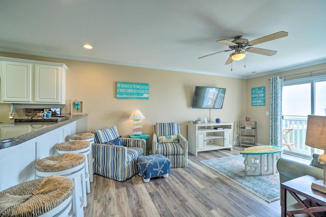 Ocean-View Oak Island Condo, 1 Block To Beach! Eksteriør bilde